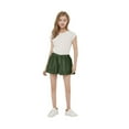 thumbnail image 2 of Odeerbi 3-14 Años Niñas Verano Pantalones Cortos Deportivos Color Sólido Lindo Casual Transpirable Pantalones Cortos Con Bolsillos, 2 of 5
