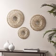 thumbnail image 4 of Gracie Mills Kennith 3-Piece Round Natural Fiber and Mirror Wall Art Set - GRACE-12831, 4 of 4