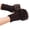 Coffee, variant on Women Fingerless Knit Gloves Fluffy Cuff Arm Warmers Cable Knit Short Half Finger Gloves Winter Warm Wrist Cuffs for Women
