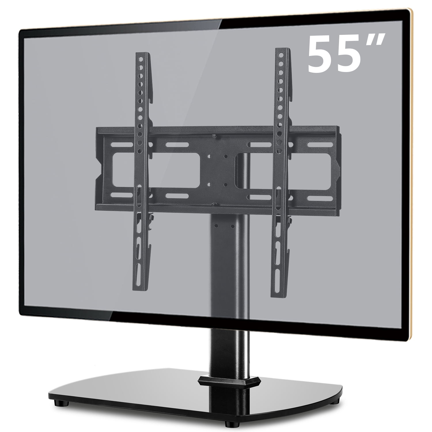 Details about   Universal Tabletop TV Stand with Swivel Mount for 27 32 37 40 45 50 55 inch TV 