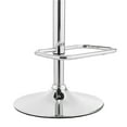 thumbnail image 2 of Armen Living Indoor Larisa Adjustable Walnut Wood Bar Stool in Gray Faux Leather with Black Metal, 2 of 9