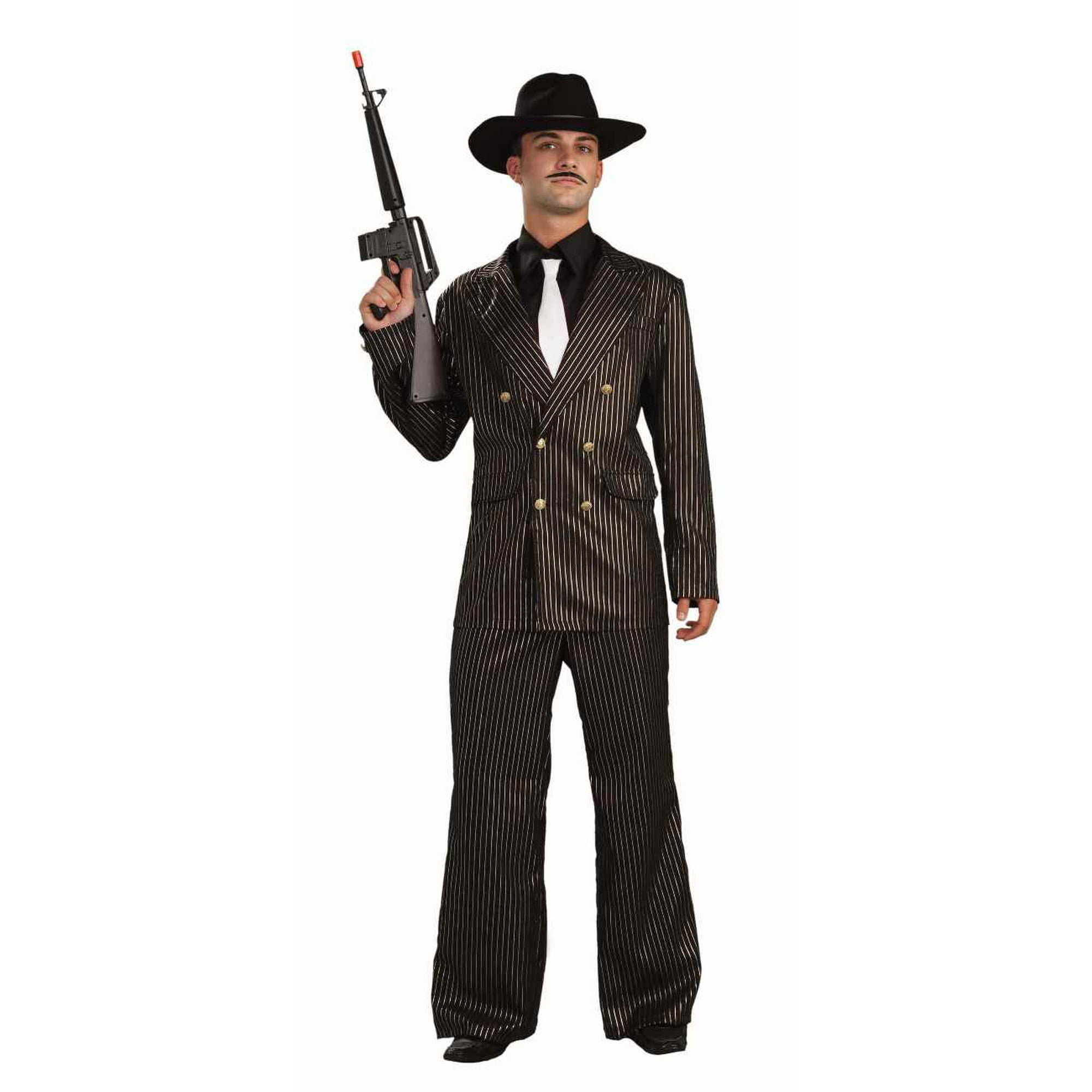 Roaring 20s Gangster Gold Pinstripes Plus Size Adult Costume Mens Full  44-48 | Walmart Canada