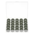 thumbnail image 1 of Preenrollado Bobina Hilo Unique Bargains Juego Estándar Tamaños con 25 Compartimentos Caja para Bordado y Coser Máquina Claro Negro, 1 of 6