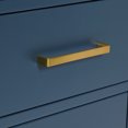 thumbnail image 2 of ARIEL Cambridge 43 Inch Midnight Blue Bathroom Vanity with Sink, Solid Wood, White Quartz Countertop, 1.5-Inch Edge, Single Rectangular Undermount Sink, 2 Soft Closing Doors, 9 Drawers, 2 of 10