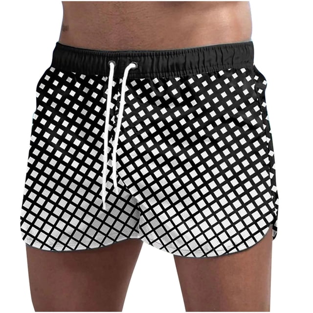 Swimming Trunks for Men,Mens Swimming Trunks,Mens and Womens Five-Point-Drying Drawstring Printing Breathable Sports Surfing Seaside Vacation Beach Trunks Swimming Trunks