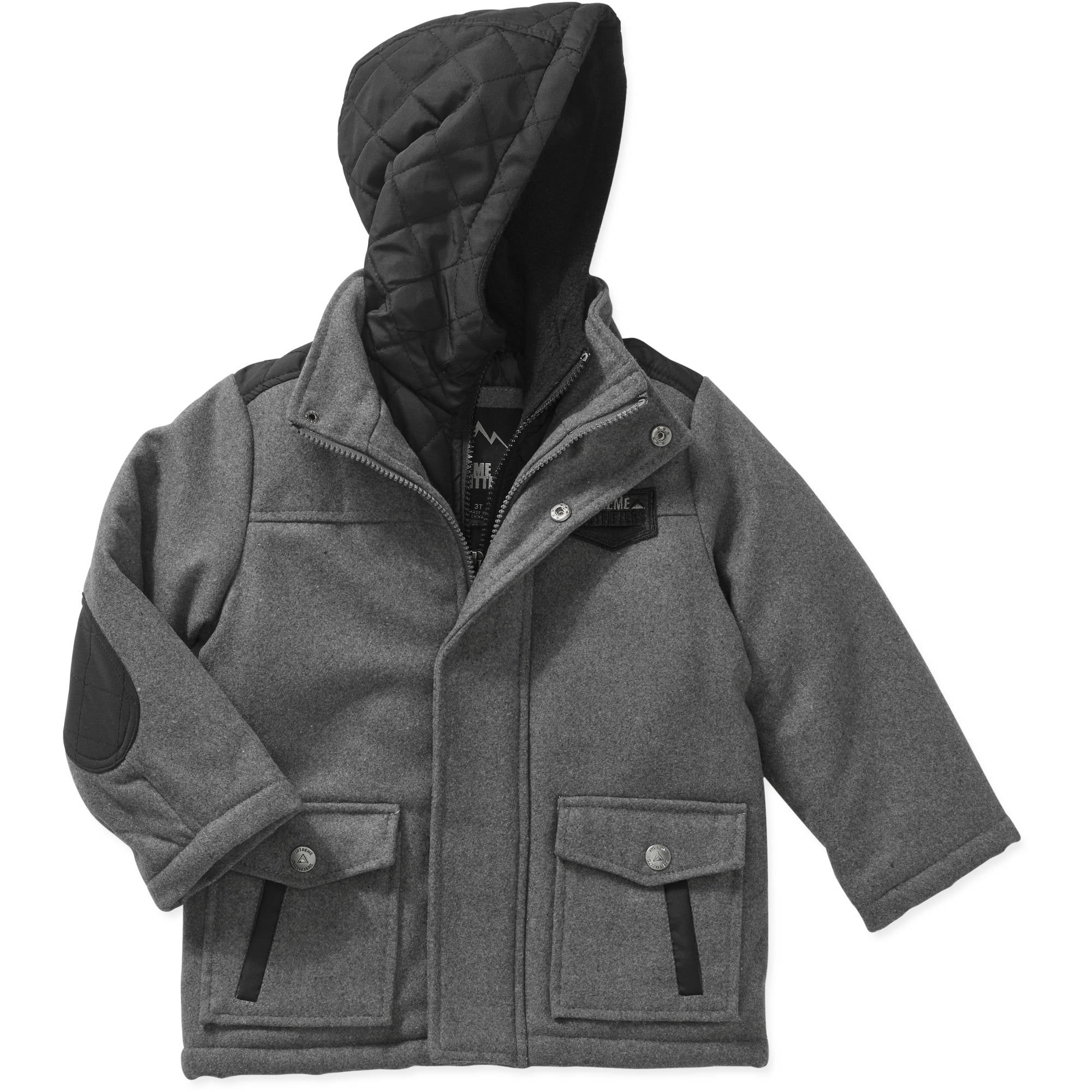 Winter Coat Boys Wool Vintage Warm Long Trendy Toddler Boy Kids Down Pea Coats