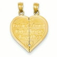 thumbnail image 3 of 14K Yellow Gold Reversible Forever and Ever Break-apart Heart Pendant, 3 of 4