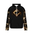 thumbnail image 4 of ZVNAΖH Men's Western Tribal Moose Print Hoodie Raglan Sleeve Loose Fit Long Sleeve Pullover with Drawstring, M-3XL, 4 of 5