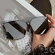 thumbnail image 4 of Gafas de sol rectangulares para mujer, diseñador de marca femeninos de lentes de sol, Retro, coloridas y populares, cuadradas, 2024, 4 of 4