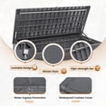thumbnail image 3 of Devoko 105 Gallon Resin Deck Box Outdoor Lockable Storage Bench with Cushions Waterproof Storage Box,Gray, 3 of 6