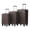 Brown, variant on 20"/24"/28" 3 pcs/set in ABS Spinner Wheel Luggage, Carry on Suitcase, with Cup Holder & USB Port & Phone Holder (Yellow)