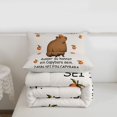 thumbnail image 5 of Erosebridal Cute Capybara Twin Comforter Sets,Kawaii Fruit Orange Print Bedding Set For Capybara Lovers ,Reversible Gray 2pcs, 5 of 7