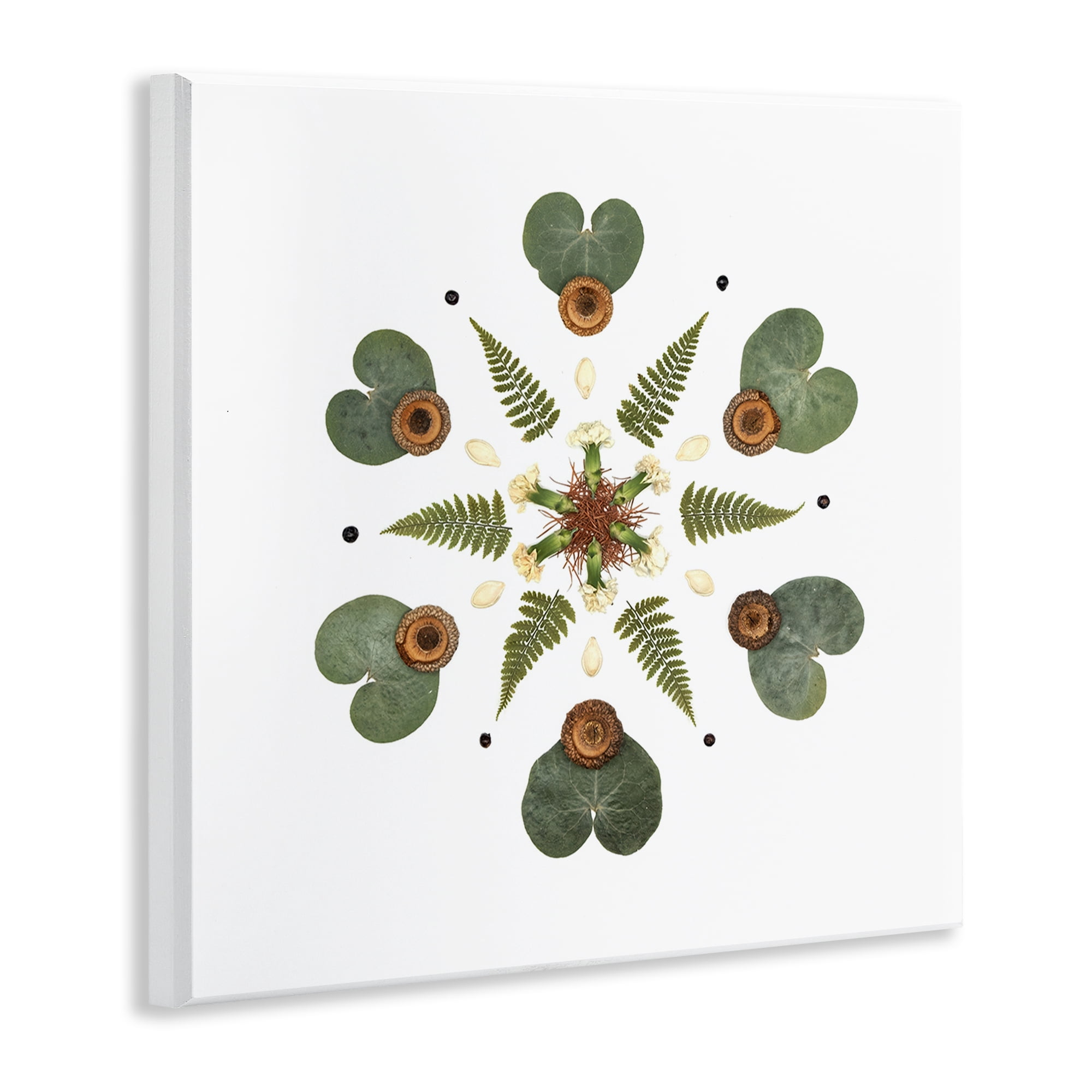 Stupell Industries Lily Pad & Fern Mandala Wall Plaque Art, design by Beth Adoette