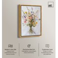 thumbnail image 2 of Embroidered Wildflowers Canvas Classic Cottage Art by Art Remedy, Gold Frame, 16" x 24", 2 of 7