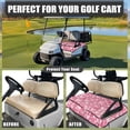 thumbnail image 4 of Whosucclay Heart Pattern Design Breathable Golf Cart Seat Cover, Elastic Anti-Slip Golf Cart Seat Protector for Yamaha Club Car EZGO, 52.36" x 32.28", 4 of 7