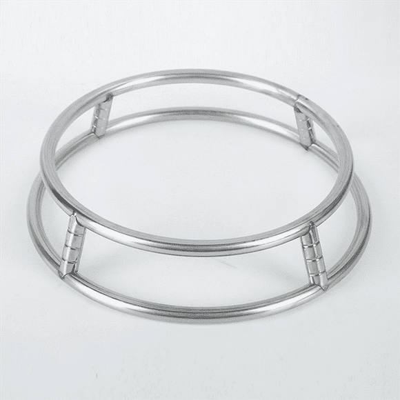 2X Wok Stainless Steel Wok Ring Pot Rack Burner Grate Replacement Wire Insulated Pot Mat Stand