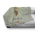 thumbnail image 3 of Saying Soft Flannel Fleece Throw Blanket, Tightrope Walker Hedgehog Holding Handle Umbrella and Life is Always Text, Cozy Plush for Indoor and Outdoor Use, 70" x 90", Multicolor, by Ambesonne, 3 of 6