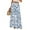 Blue, variant on WTOBBY Women's Floral Print Wide Leg Pants with High Waist Drawstring Loose Casual Trousers and Convenient Pockets for Comfortable Fit ,Blue L