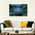 thumbnail image 5 of Shadudu Large Canvas Wall Art Decor - American Alligator Theme - 24x36 Inches - Waterproof Canvas - Home and Commercial Use 36x24in, 5 of 7