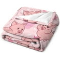 thumbnail image 3 of Pig Blanket Gifts, 40"x50" Flannel Fleece Throw Blanket Soft for Girls Boys Adults, Lightweight, Comfortable, Warm Cute Pig Themed Blanket for Bed Couch, 3 of 6