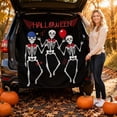 thumbnail image 7 of FufuCrick Halloween Car Trunk Flag, 46x49 Inches Polyester Decorative Banner for Halloween Decor, Static Outdoor Ornamental Display for Halloween Party Decorations, Orange, 7 of 7