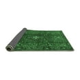 thumbnail image 2 of Ahgly Company Indoor Square Medallion Emerald Green Traditional Area Rugs, 4' Square, 2 of 4