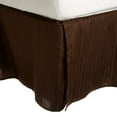 thumbnail image 1 of 100% Egyptian Cotton Chic Solid Bed Skirt with Split Corners Mocha / Twin, 1 of 1
