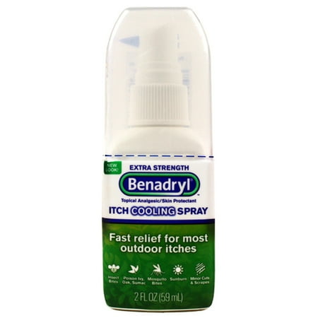 Benadryl Extra Strength Topical Itch Relief Spray, 2 fl. oz. (Pack of 5)
