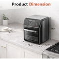 thumbnail image 2 of Air Fryer, 12.6-Quart Smart Air Fryer, 12-in-1 Functions - Air Fry, Roast, Reheat, Dehydrate, Bake, Steam, and More, 400°F Max Temperature, Pink, 2 of 8