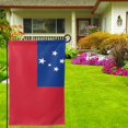 thumbnail image 2 of Samoan Flag Garden Flag Double Sided Flags with Vivid Color for Yard Lawn Garden Decor 12.5 x18 Inch Square, 2 of 7