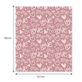 thumbnail image 2 of Cobertor Frazada Love Way To Celebrate 127 cm x 152 cm rosa, 2 of 4