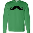 thumbnail image 3 of Inktastic Mustache Long Sleeve T-Shirt, 3 of 5
