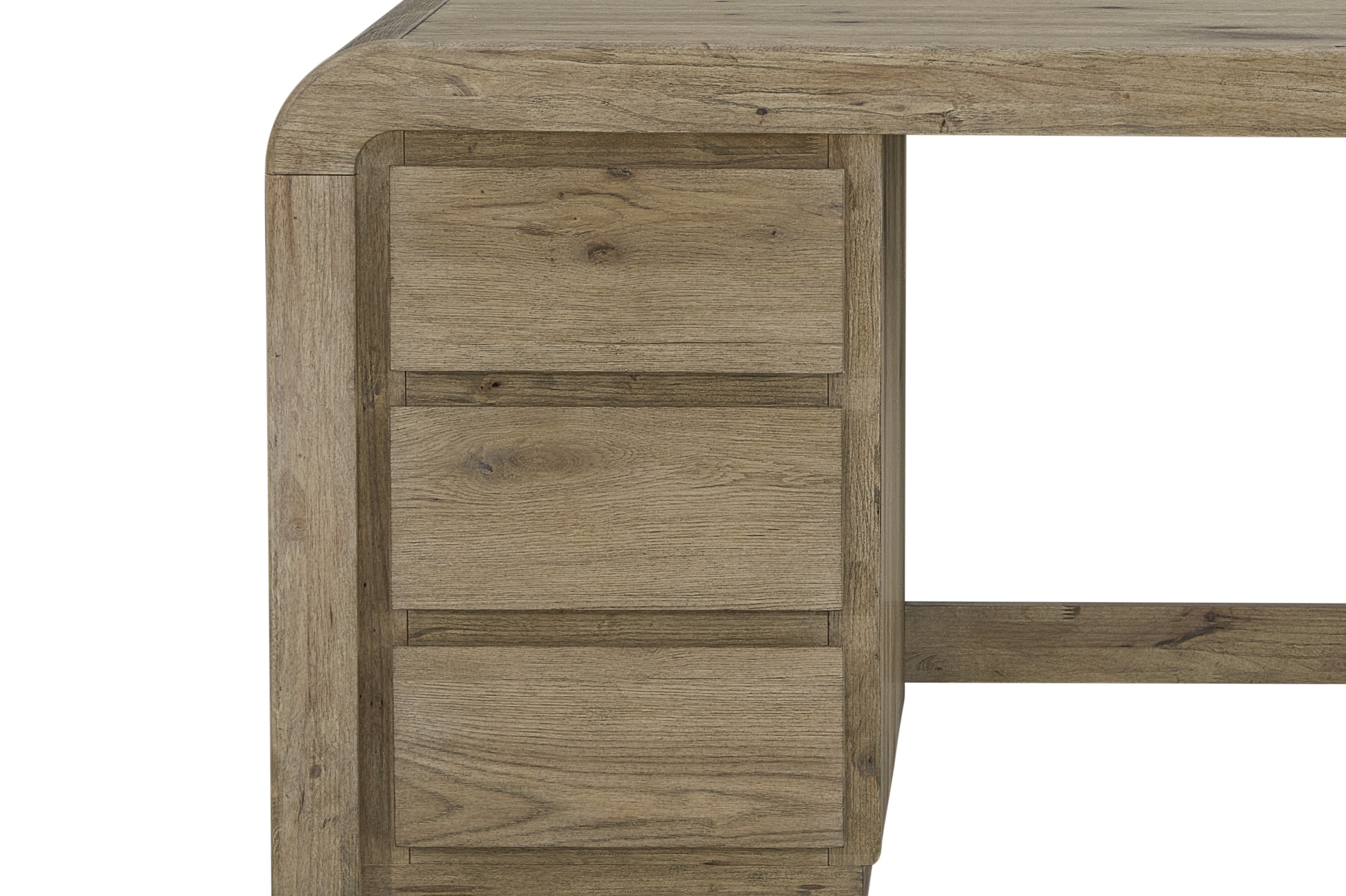 English Knotty Oak Junior Executive Desk