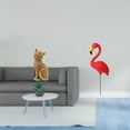 thumbnail image 2 of Estatua de gato, figura de escritorio, adorno de jardín con forma de flamenco, escultura decorativa creativa de resina HDPE, ideal para el hogar, la o, 2 of 8