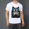 thumbnail image 2 of Plus Size Women Tops T Shirt WolfGraphic Tees Summer Tops Classic Round Neck Floral Oversize Short Sleeves, Crew Neck Shirts For Women, 2 of 5