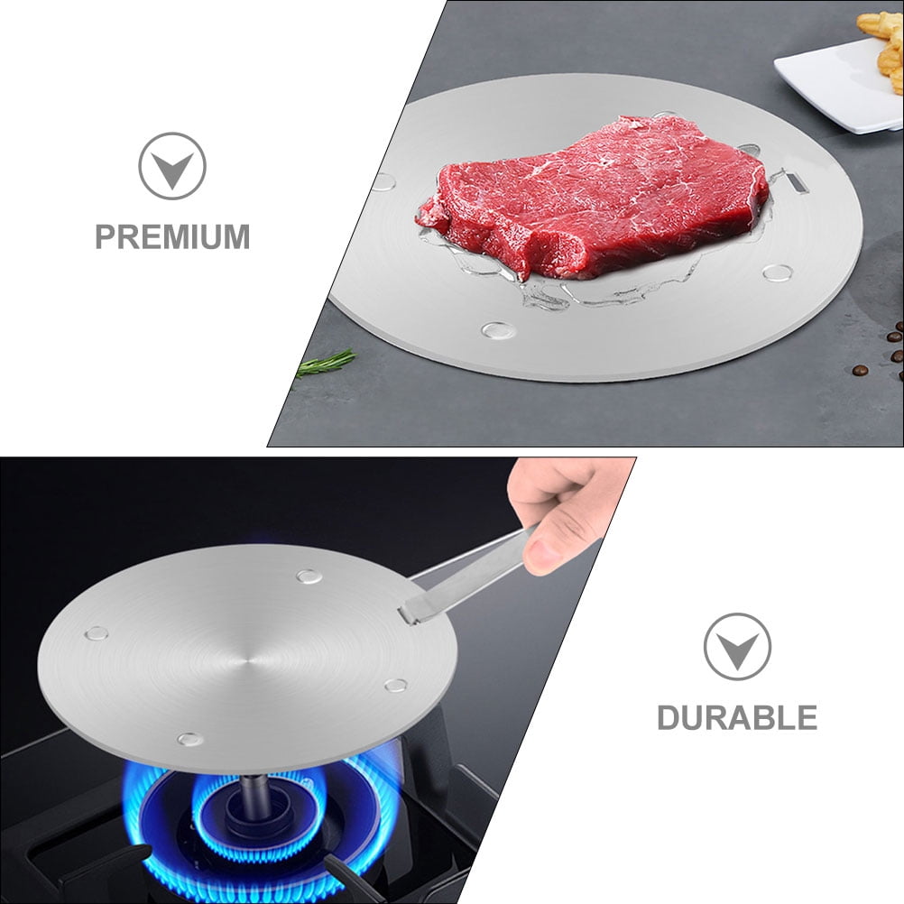 unbranded Induction Cooker Diffuser Induction Cooker Heat Conduction Plate Flame Aluminum Alloy Stainless Steel Silver 16X16X0.3CM