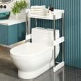 thumbnail image 5 of Multi-Layer Toilet Storage Rack - No Drill Bathroom Organizer, Metal Shelf for Toiletries, Clean & Tidy Space Above Toilet, Sturdy & Waterproof, Ideal for Towels, Shampoo, Plants White, 5 of 6