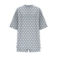thumbnail image 5 of Htigea Womens Summer 2 Piece Outfits Crewneck Tunic Tshirts Matching Slim Fit Shorts Cute Polka Dots Lounge Sets Gray M, 5 of 6
