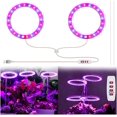 thumbnail image 1 of 1/2/3/4 Ring Small Plant Halo Grow Light with 8/12/16H Timer for Desk,Full Spectrum LEDs USB Mini Dimmable Grow Light for Indoor Umbrella Plant Seeds herb Growth(2 Rings), 1 of 8