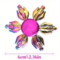 thumbnail image 4 of 1pc Rainbow Fidget Spinner, Metal Spinner, Colorful Finger Spinner, High Speed Manual Spinner, Fidget Toy, Finger Spinner, Birthday Gift, Christmas Gift, 4 of 5