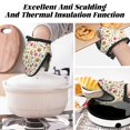 thumbnail image 7 of Vsdgher Fall Fruits And Vegetables Non-Slip Mini Oven Mitt Set, Short Oven Mitts for Baking Grilling Barbecue Microwave, 5.9"x5.9"in, 7 of 7