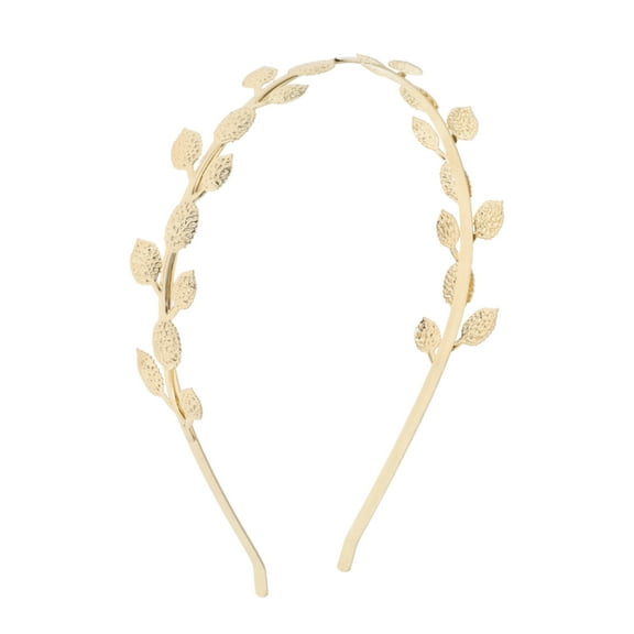Unique Bargains 1 Pc Cute Shell Leaf Headbands for Women Gold Tone