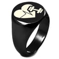 thumbnail image 1 of Sterling Silver Workout Lifeline Heart Engraved Round Flat Top Polished Ring, 1 of 1