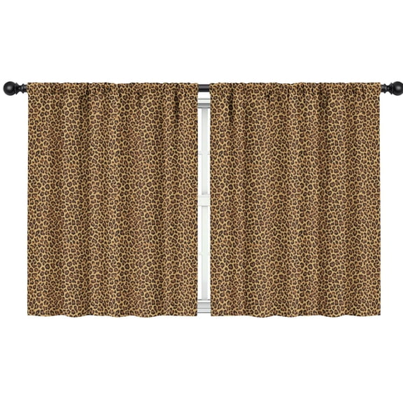 Leopard Print 42x54in(106x137cm) Curtains 2 Panels for Kids Bedroom, Window Drapes for Kids Boys Girls Bedroom Curtains Designed To Spark Joy and Creativity