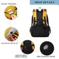 thumbnail image 4 of FORMRS Unisex School Backpack 17" Student Travel Bag with Laptop Compartment, Geometric Sun, 4 of 7