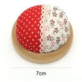 thumbnail image 7 of Cheer.US Pin Cushion Wooden Base Round Needle Pincushions Needles Holder Wearable Needle Pincushions for Sewing, 7 of 7