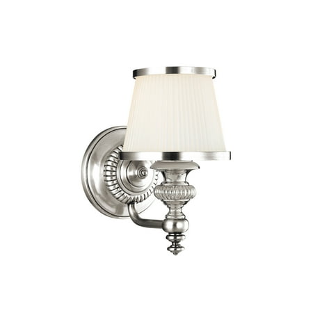 Hudson Valley Edison Collection Hudson Valley Lighting 2001-PN One Light Wall Sconce from the Milton Collection, Polished Nickel ()