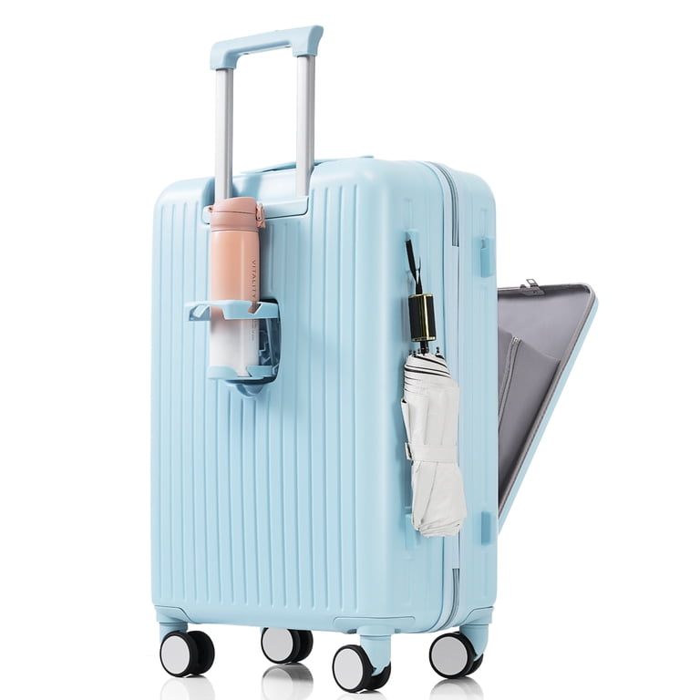LoLado Front Opening 20in Carry-on Luggage with Expandable Travel