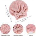 thumbnail image 2 of (Brown/Khaki/Pink) 3-Pack Super Absorbent Quick-Drying Hat, Coral, 2 of 5