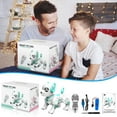 thumbnail image 6 of BEEPRINCESS RC Robot Dog, Electronic Pet Dog with Voice Control, Interactive and Stunt, White/Green, 6 of 7